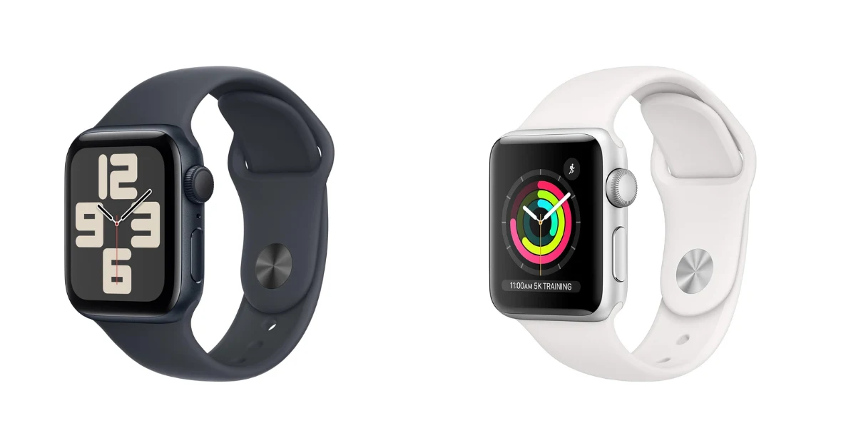 Apple Watch SE 2 vs Series 3