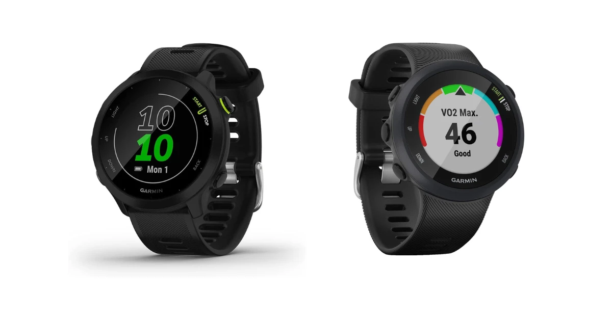 Garmin Forerunner 45 vs Forerunner 55