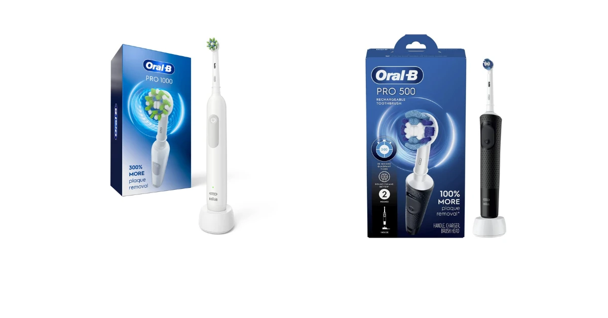 Oral B Pro 500 vs 1000