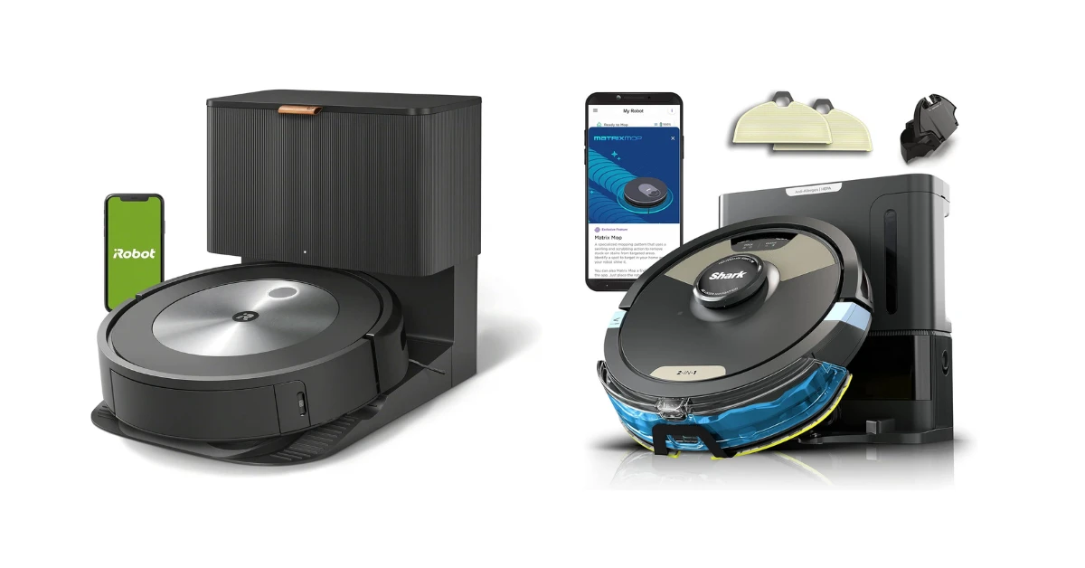 Roomba J6 vs Shark Matrix Plus